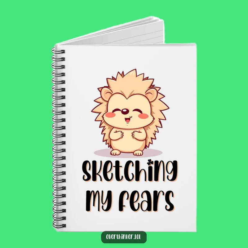 Funny Hedgehog's Worry Journal - Anxious Thoughts Notebook for a Funny Gift