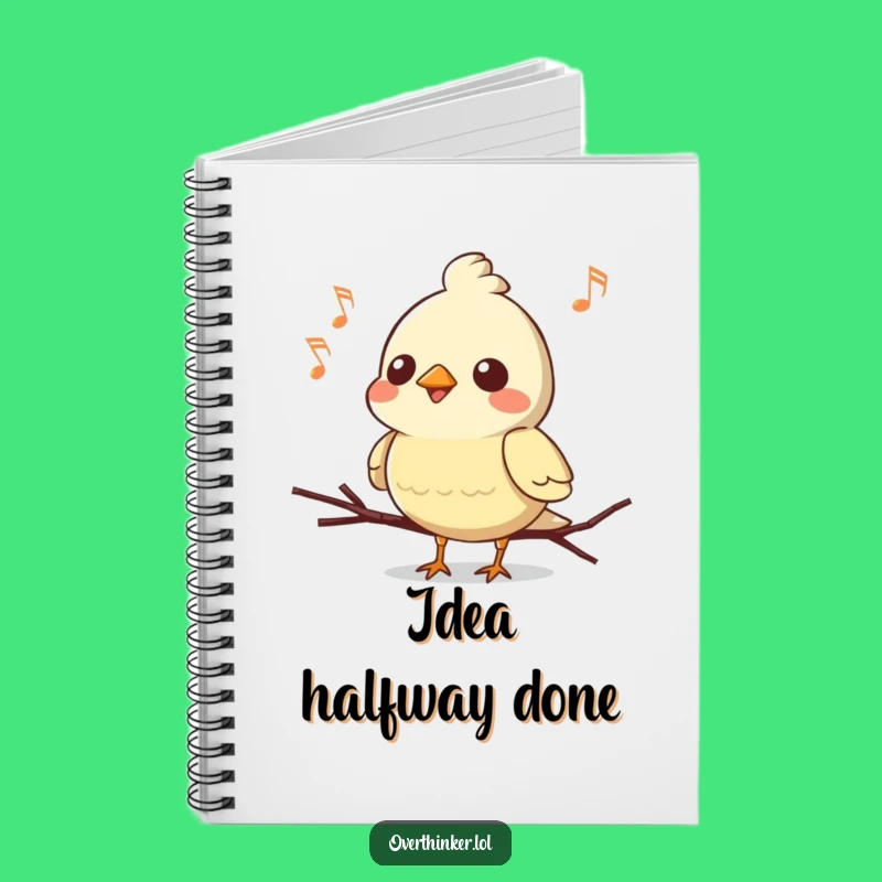 Funny Kawaii Bird Notebook: Capture Your Notes, Perfect Music Gift