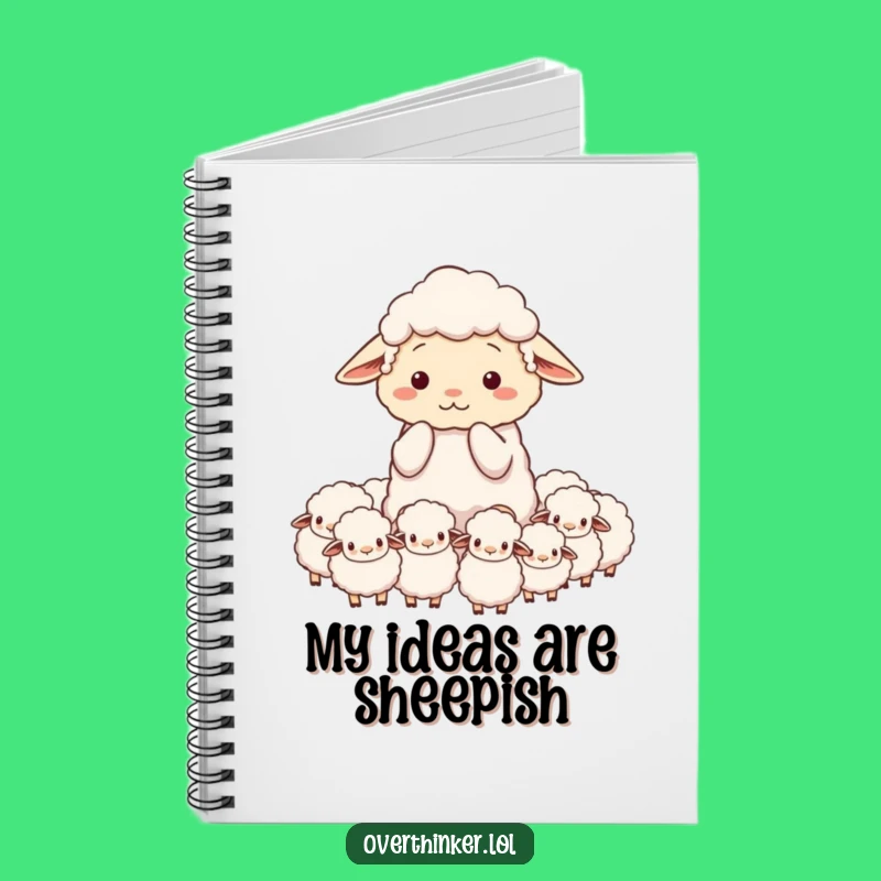 Funny Overwhelmed Sheep Notebook - Counting Sheep Journal Gift!