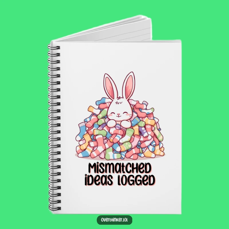 Funny Rabbit Notebook: Hilarious Gift for Jotting Down Sock Chaos