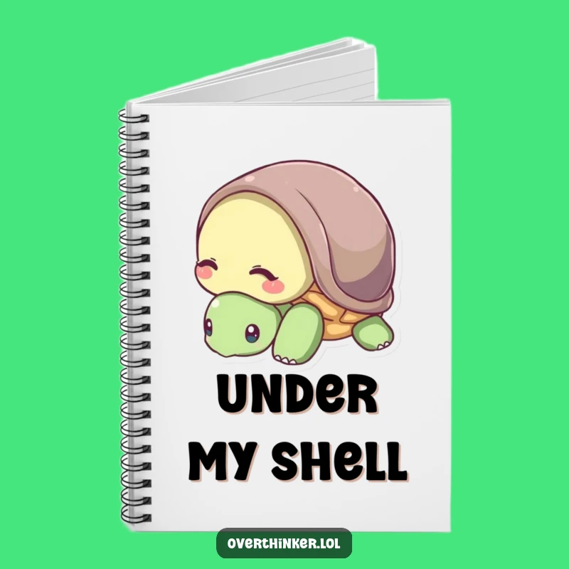 Funny Turtle's Shell Journal - Introvert's Thoughts Notebook for a Funny Gift
