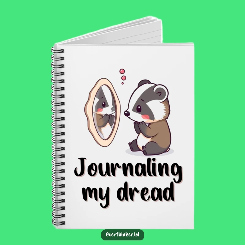 Funny Badger Notebook: Overthinking Your Thoughts with This Hilarious Journal