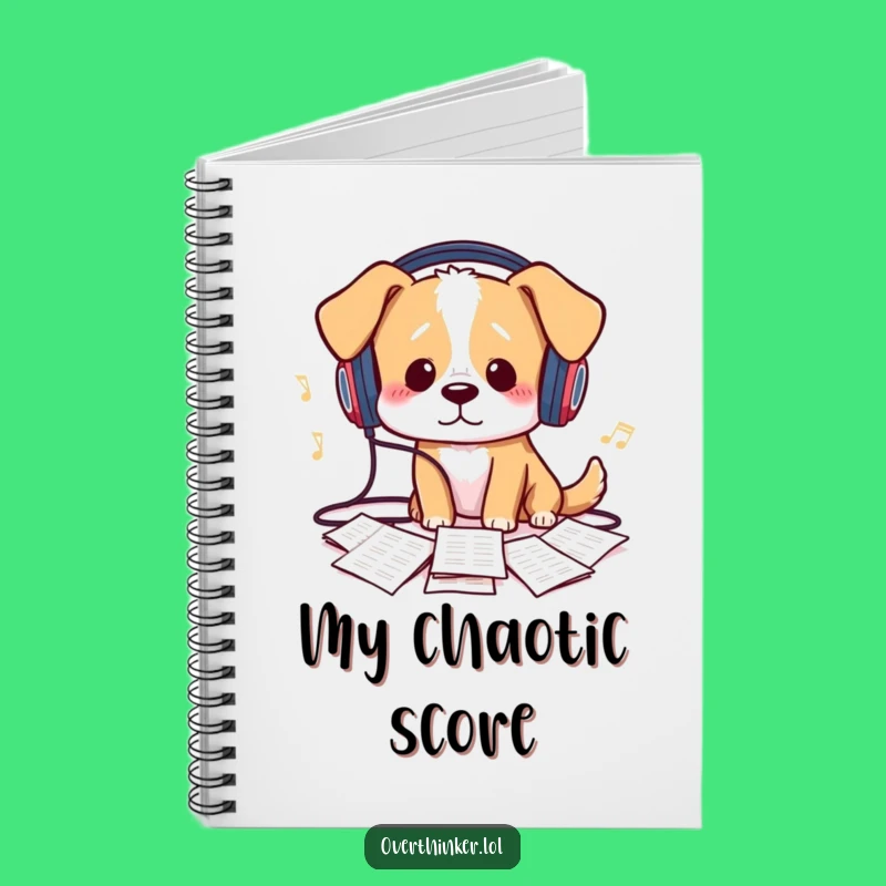 Funny Music Theory Notebook: Compose Your Ideas with this Dog, a Perfect Funny Gift