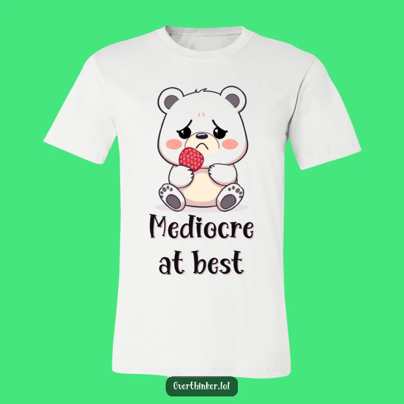 Funny Grumpy Bear Berry T-Shirt - Minimalist Disappointment Tee for a Funny Gift