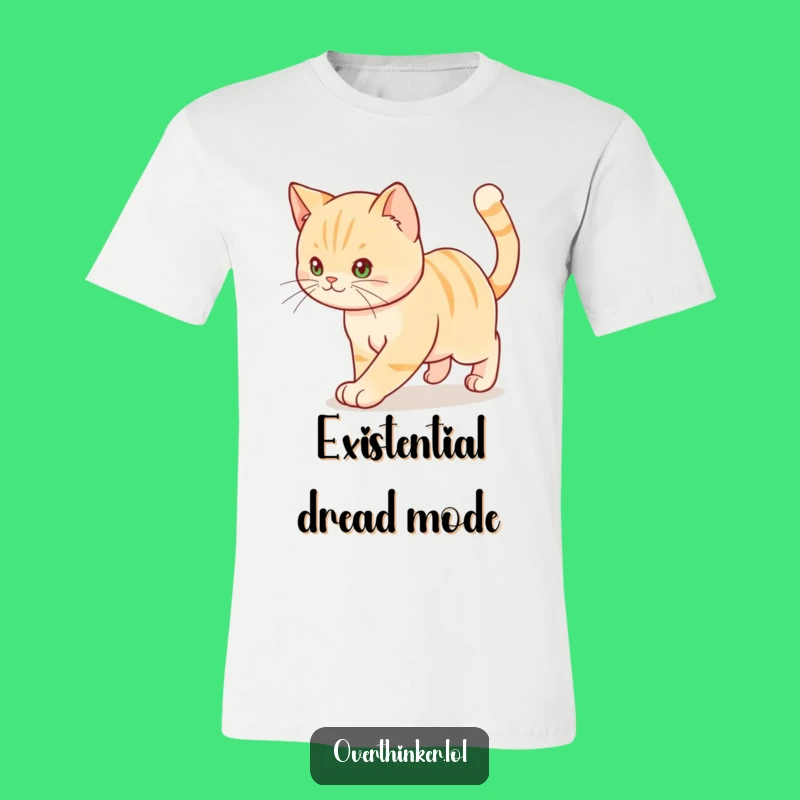Funny Pacing Cat T-Shirt: Hilarious Anxiety Tee for Feline Fans