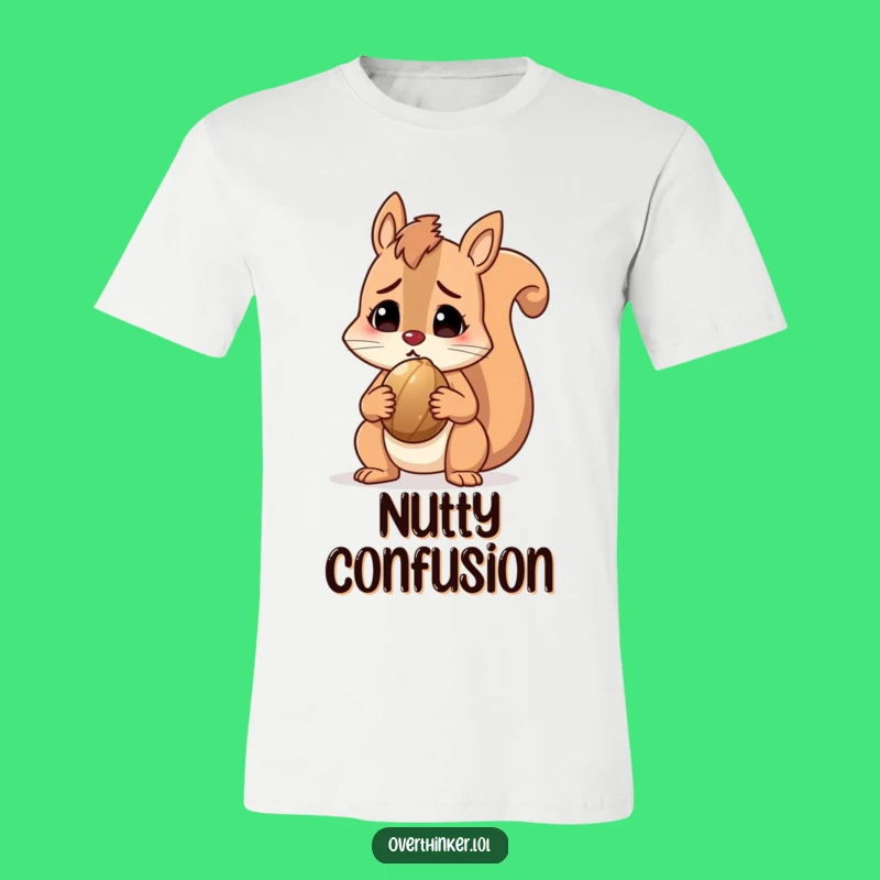 Funny Squirrel T-Shirt, Adorable and Confused Character Tee
