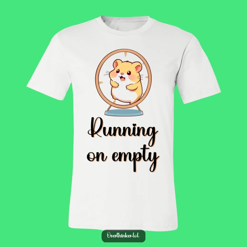 Funny Overwhelmed Hamster T-Shirt - Relatable Busy Critter Tee for a Funny Gift