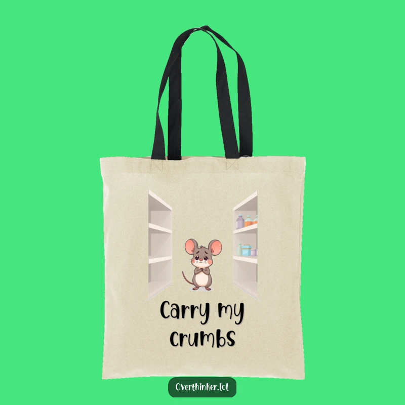 Funny Mouse Pantry Tote Bag: Carry Your Hunger with Humor