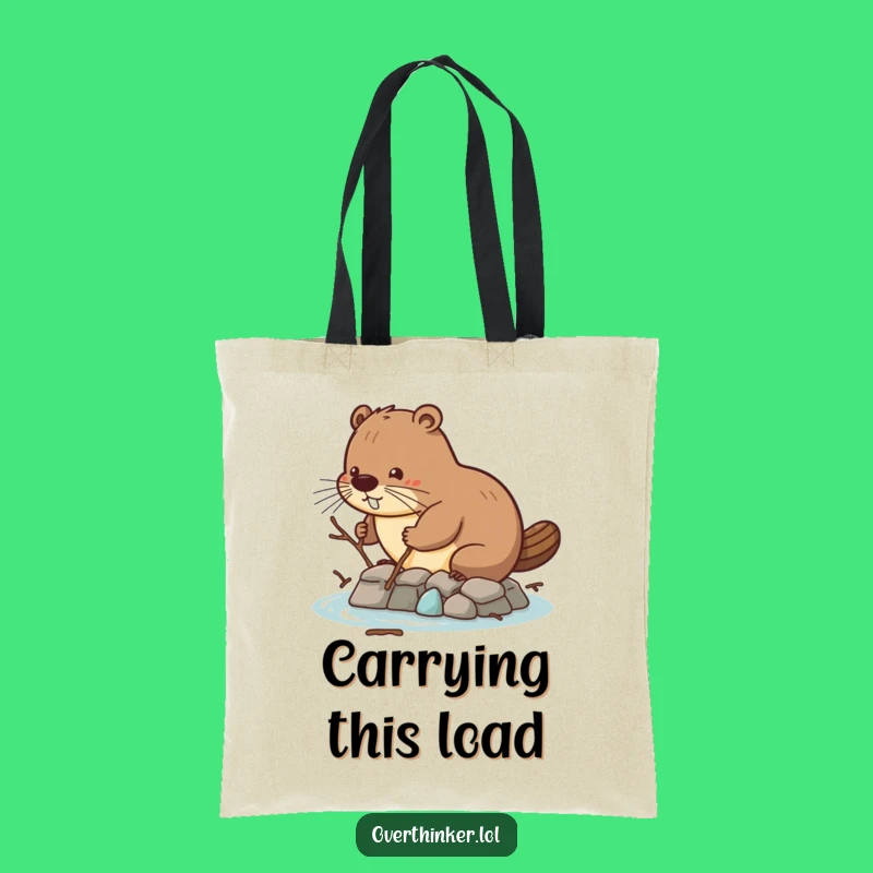 Funny Beaver Dam Tote Bag: Carry Your Efforts with Humor