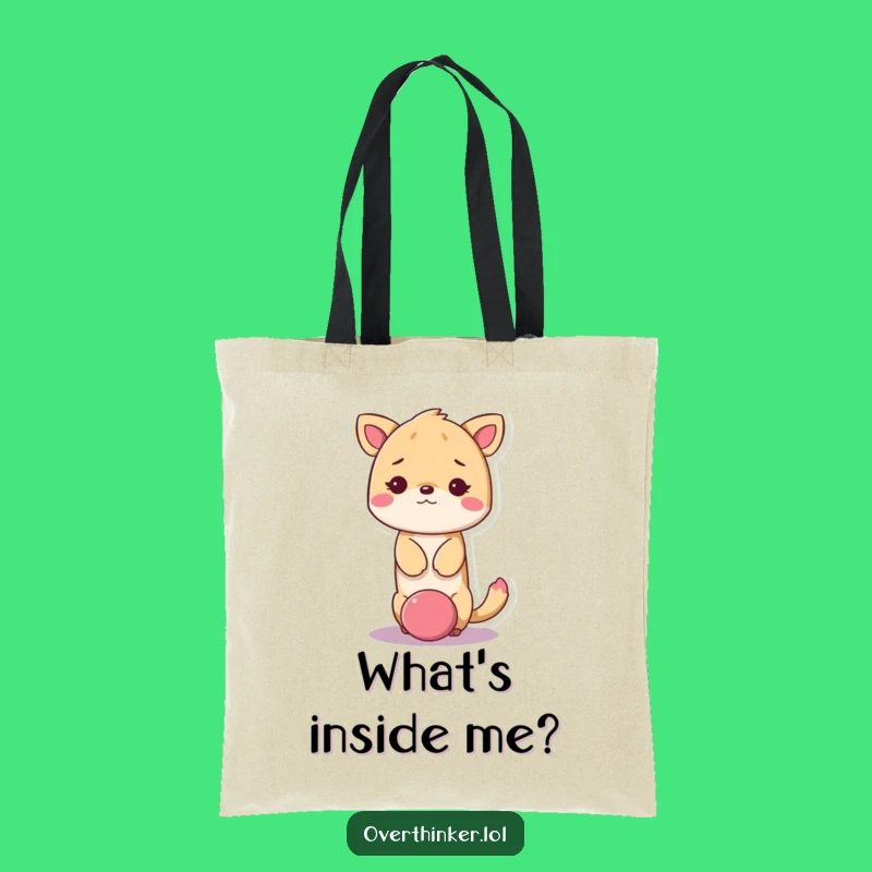 Funny Kawaii Animal Question Tote Bag - Dazed Carryall Gift