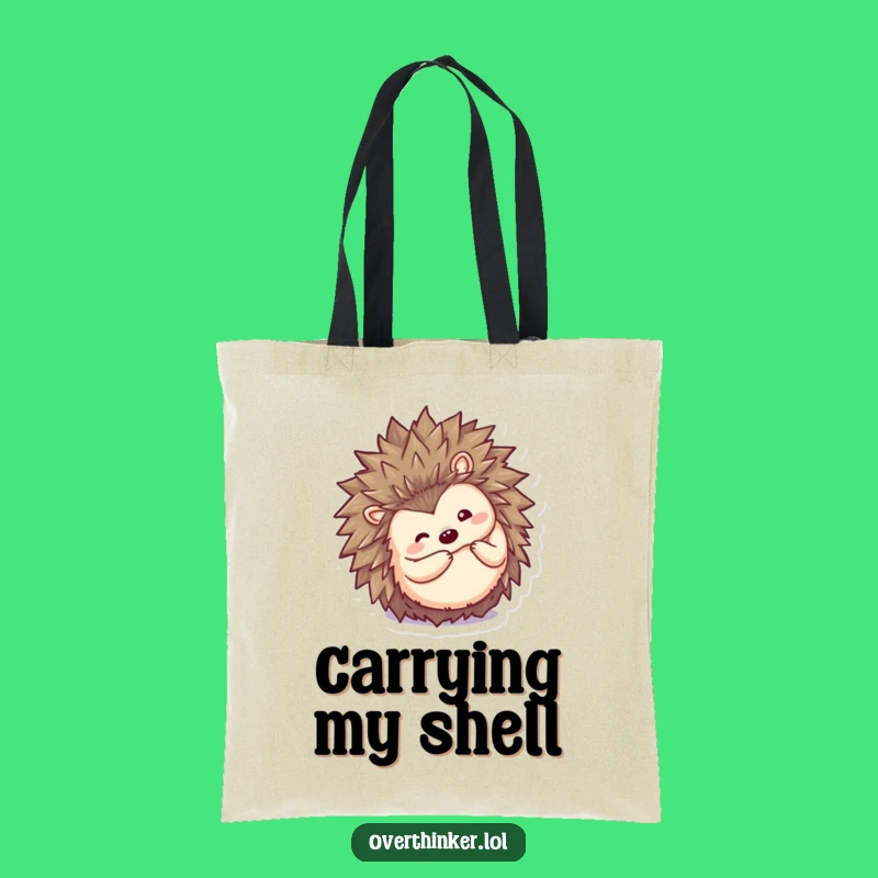 Funny Kawaii Hedgehog Tote Bag: Carrying Curiosity, Perfect Accessory Gift