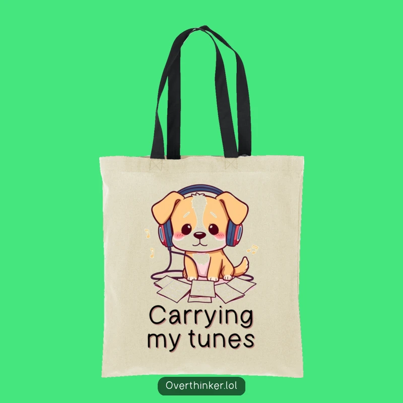 Funny Sheet Music Scramble Tote Bag: Carry Your Tunes with Humor, a Perfect Funny Gift