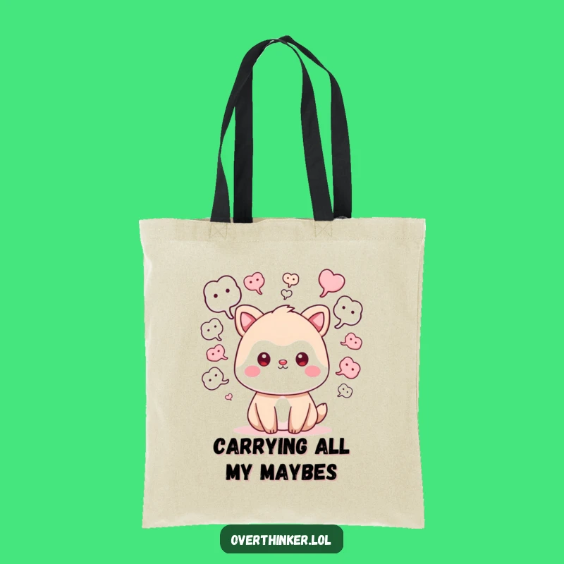 Funny What If Kawaii Tote Bag: Cute Animal Ideas Carrier, Great Funny Gift