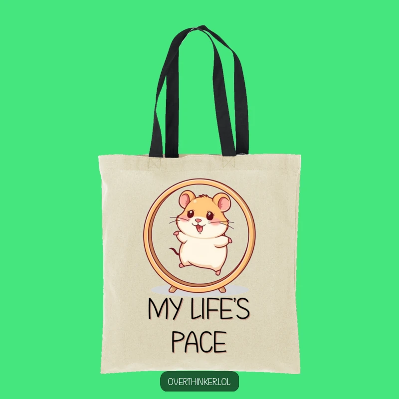 Funny Hamster Tote Bag: Carry Your Hustle, A Hilarious Gift