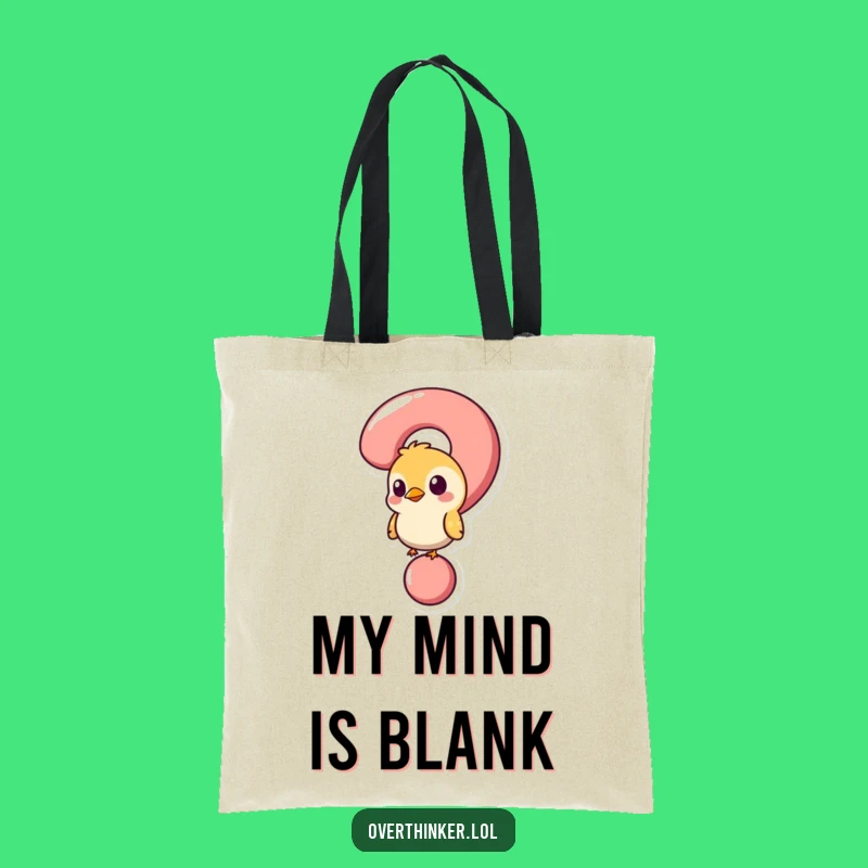 Funny Bird Question Mark Tote Bag: Carry Your Thoughts with Humor